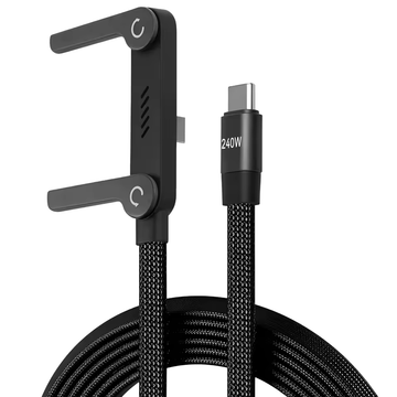 Invisible Holder Charger Cable with Stand -  Super Fast Charging 240W