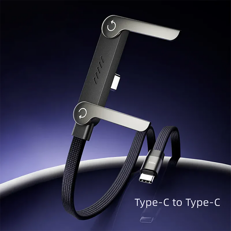 Invisible Holder Charger Cable with Stand -  Super Fast Charging 240W