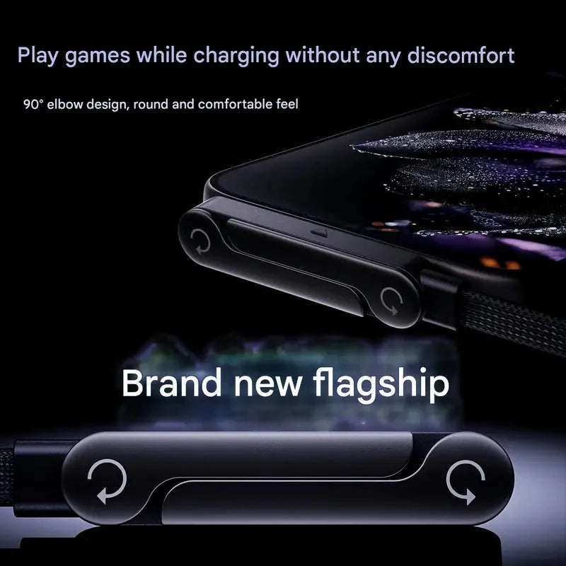 Invisible Holder Charger Cable with Stand -  Super Fast Charging 240W