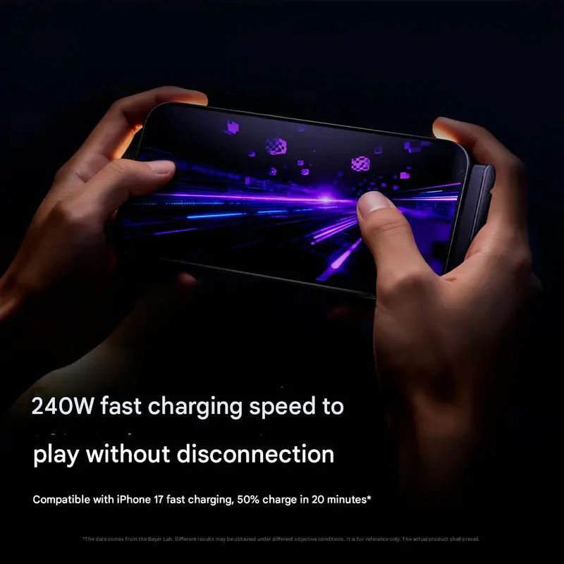 Invisible Holder Charger Cable with Stand -  Super Fast Charging 240W